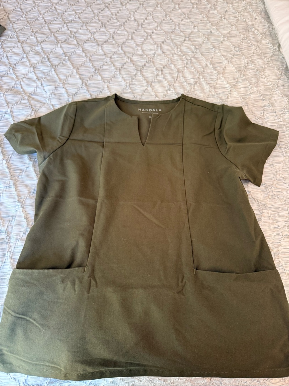 Mandala Olive Green Scrubs